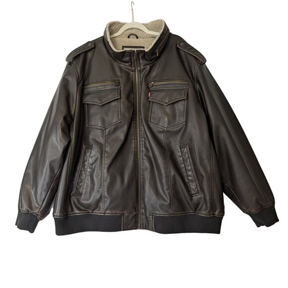 Levi's Black Leather Jacket - Picture 1 of 11